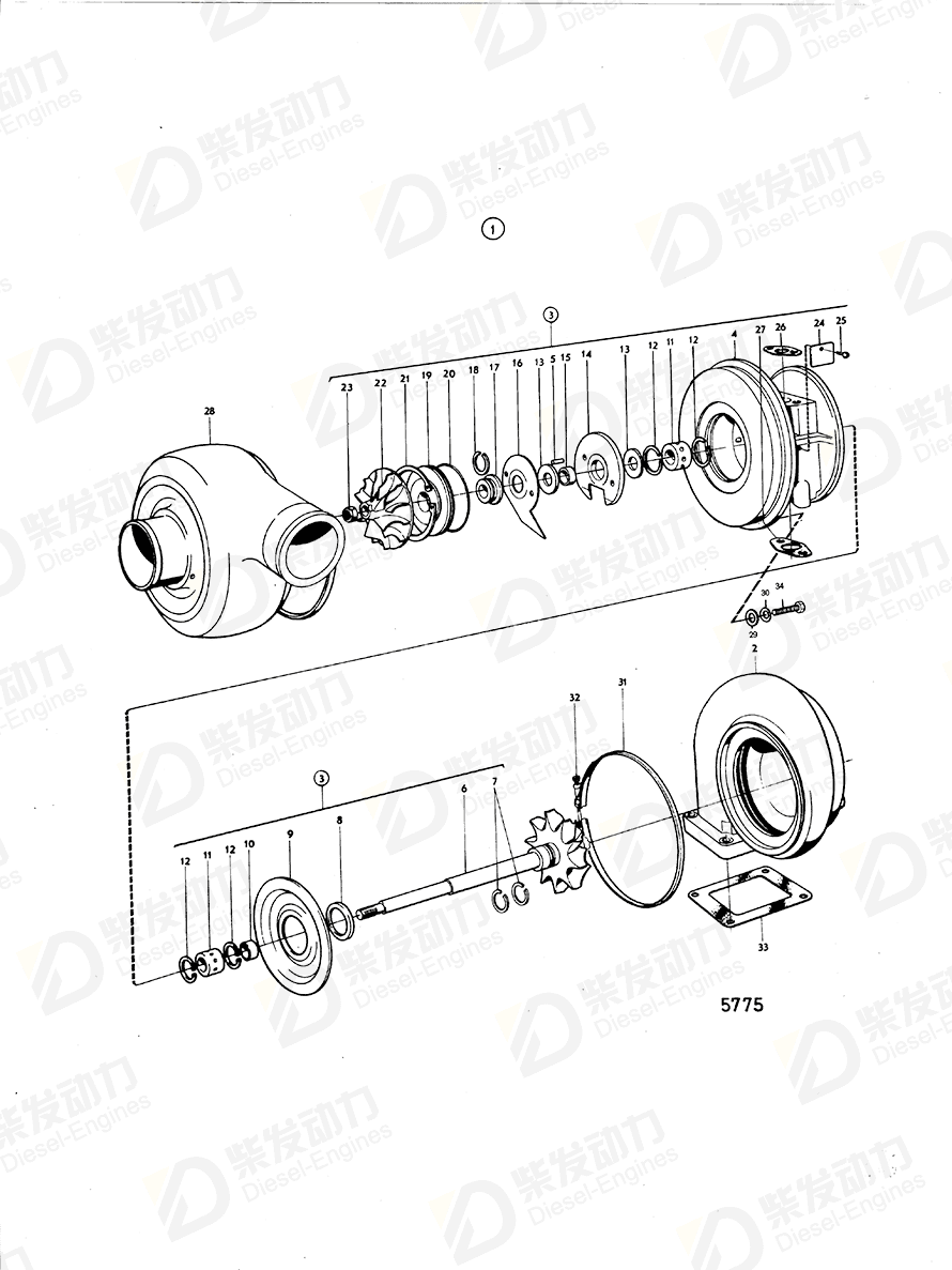 volvo penta Compressor wheel 467414 Drawing volvo penta Compressor wheel 467414 Drawing